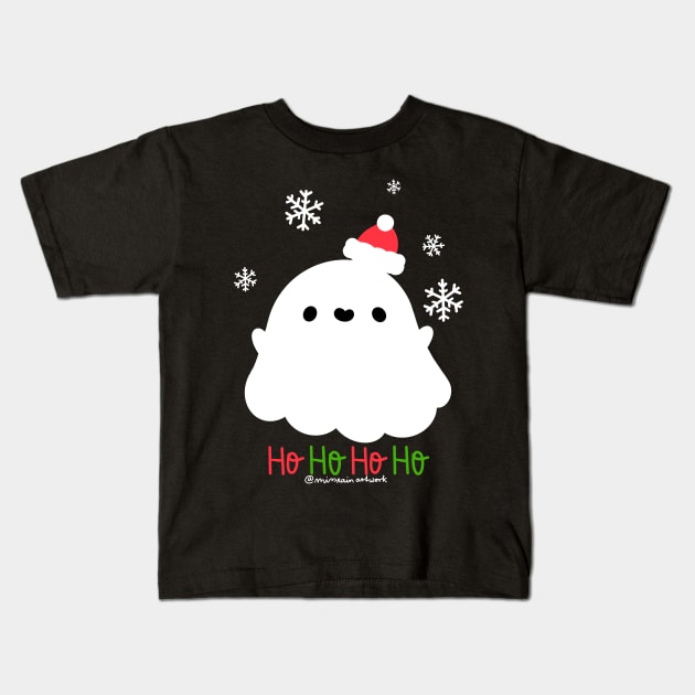 hohoho ghostie Kids T-Shirt by missrainartwork 